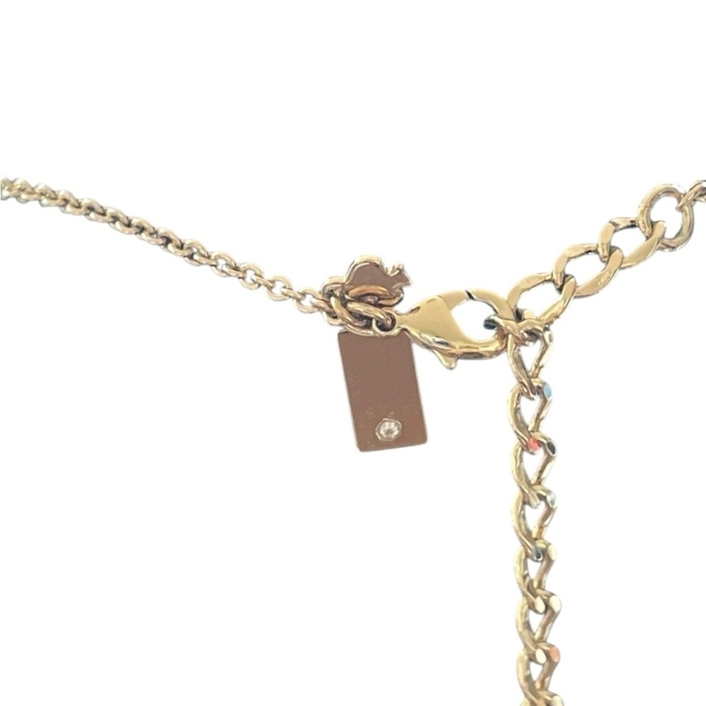 KATE SPADE Sailor's Knot Pave Pendant Gold-Tone Necklace - Picture 8 of 14